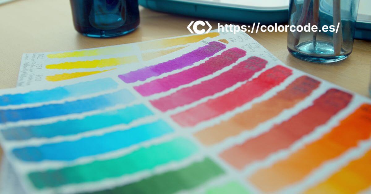 Ejemplo de paleta de colores accesible